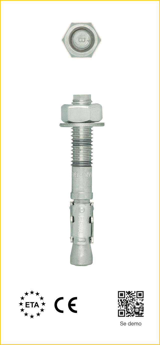 EKSPANSJONSBOLT RAWLPLUG R-XPTII-A4 SYREFAST A4, Option 7