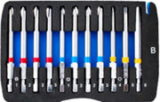BITSSETT MED 6KT, PZ, PH,TV OG TX  M/CHUCK BONDTOOLS