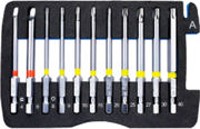 BITSSETT MED 6KT, PZ, PH,TV OG TX  M/CHUCK BONDTOOLS