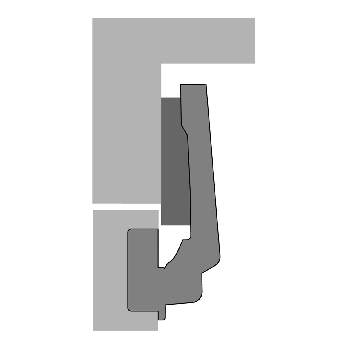 HENGSEL INTERMAT Ø35 9936 ART. 77708 W90 INNENPÅLIGGENDE FOR SKRUING