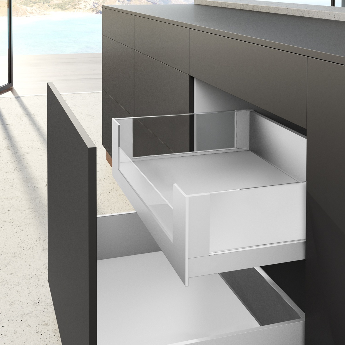 AVANTECH YOU FRONTPROFIL GLASS HVIT FOR GLASS ART.9257664