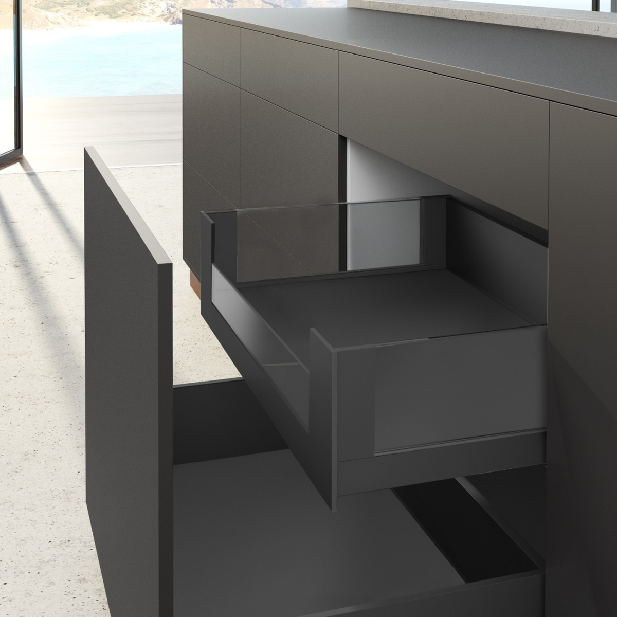 AVANTECH YOU FRONTPROFIL GLASS ANTRASITT FOR GLASS ART.9257665