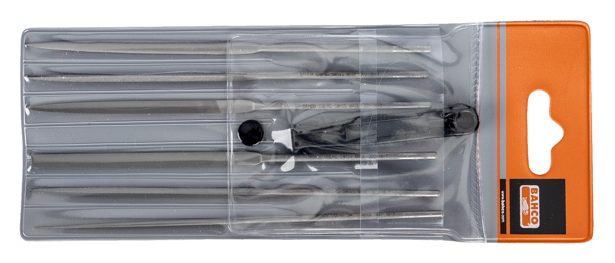 BAHCO NÅLFIL SETT 6 STK MED 160MM