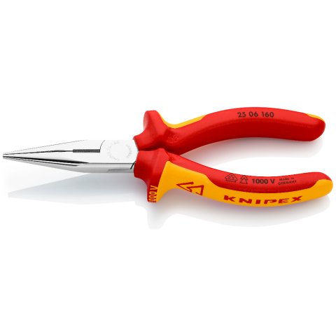 NEBBTANG MED SKJÆR 160MM ISOLERT 1000V KNIPEX 2506