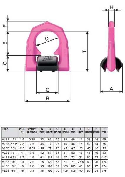 LØFTEØRE RUD VLBS-U MED FJÆR 