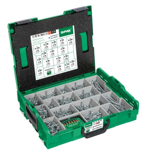 SPAX  SKRUSETT MED TRESKRUER SENKHODE