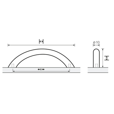 HÅNDTAK NICIA BØRSTET STÅL