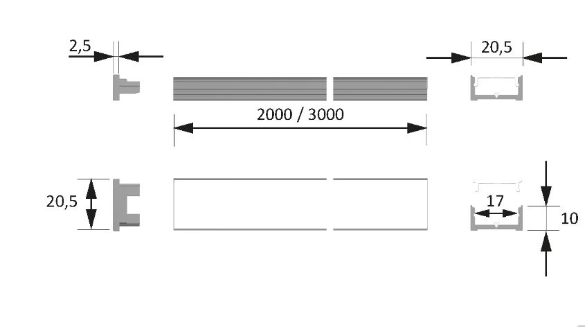 LED CHANNELLINE D PROFIL 