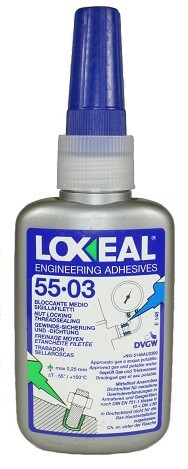 LÅSEVÆSKE 50ml - LOXEAL MEDIUM - 55-03 OLJETOLERANT