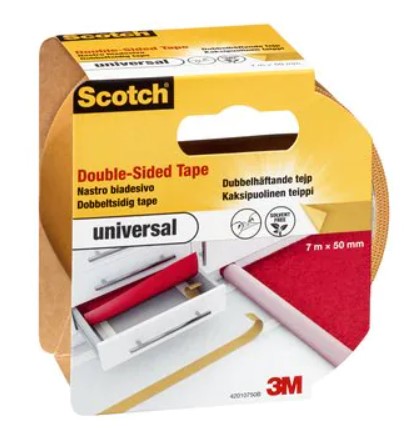 SCOTCH® 4201 DOBBELTSIDIG TAPE - TEPPETAPE UNIVERSAL  50mmx20M  BRUN