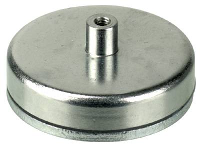 MAGNET RUND Ø90mm MED M10 INNVENDIG GJENGE 700N