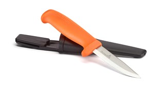 SLIREKNIV ORANGE BLAD 93 mm - TOT.LENGDE 208 mm (KULLSTÅL)