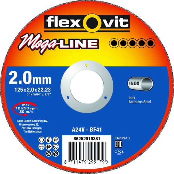 KAPPESKIVE FLEXOVIT MEGA LINE 