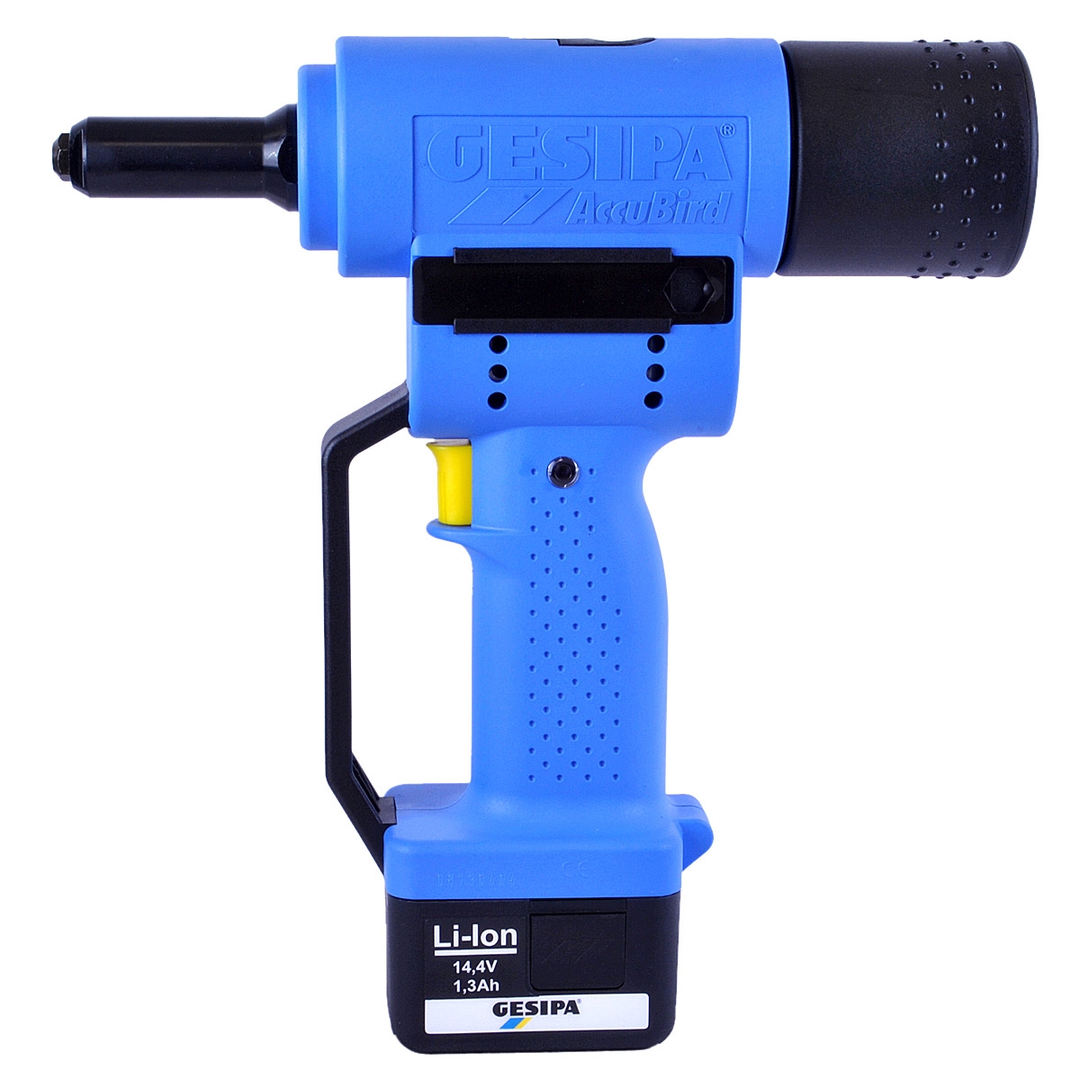 BLINDNAGLETANG M/BATTERI INKL. KOFFERT OG LADER GESIPA ACCUBIRD 14,4V 1,3AH